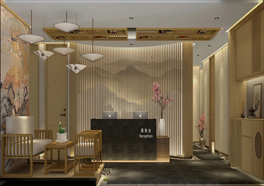 日式足浴會所裝修設計案例效果圖