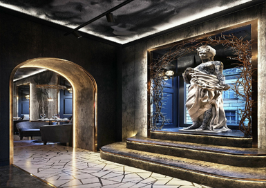 極簡(jiǎn)輕奢風(fēng)酒吧俱樂(lè)部裝修設(shè)計(jì)案例